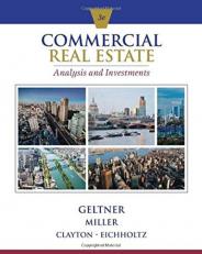 Commercial Real Estate Analysis and Investments (with CD-ROM) 3rd