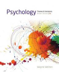 Psychology : Themes and Variations, Briefer Version 9th
