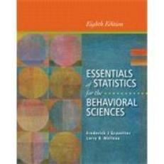 Essentials of Statistics for the Behavioral Sciences 8th