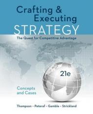 Crafting and Executing Strategy: the Quest for Competitive Advantage: Concepts and Cases 21st