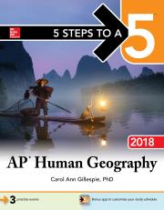 5 Steps To A 5 Ap Human Geography 2018