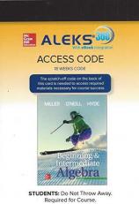 Aleks 360 Access Card 18 Weeks for Beginning and Intermediate Algebra