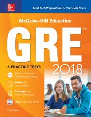 McGraw-Hill Education GRE 2018 (Package) 4th