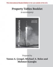PROPERTY TABLES BOOKLET FOR THERMODYNAMICS: AN ENGINEERING APPROACH 9th