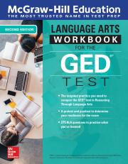 Mcgraw-hill Education Language Arts Workbook For The Ged Test, Second E