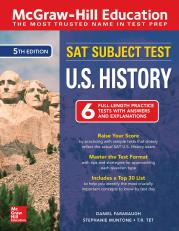 Mcgraw-hill Education Sat Subject Test U.s. History, Fifth Edition