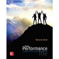 Peak Performance: Success in College and Beyond 10th
