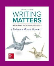 Writing Matters : A Handbook for Writing and Research 
