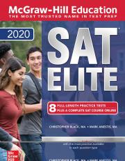 McGraw-Hill Education SAT 2020 1st