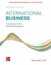 International Business : Competing in the Global Marketplace 13th
