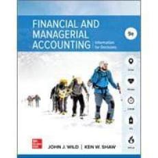 Connect Online Access For Financial And Managerial Accounting 9th