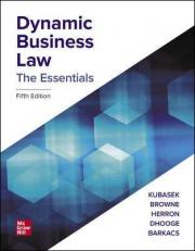 Dynamic Business Law: Essentials (Looseleaf) - With Connect 5th