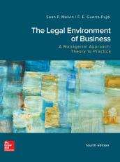 Legal Environment of Business, A Managerial Approach: Theory to Practice (Looseleaf) - With Connect 4th