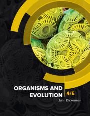 Organisms and Evolution 4/E
