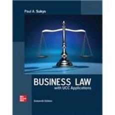 Business Law with UCC Applications 