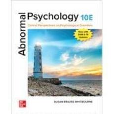 eBook for Abnormal Psychology: Clinical Perspectives on Psychological Disorders 10th