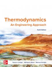 Thermodynamics: An Engineering Approach 10th