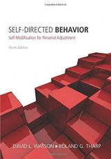 Self-Directed Behavior : Self-Modification for Personal Adjustment 10th