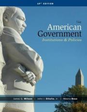 American Government : Institions and Policies 14th