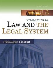 Introduction to Law and the Legal System 11th