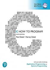 C How to Program: With Case Studies in Applications and Systems Programming, Global Edition 9th