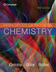 Student Solutions Manual for Oxtoby/Gillis/Butler's Principles of Modern Chemistry, 8th