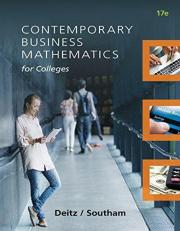 Contemporary Business Mathematics for Colleges 17th