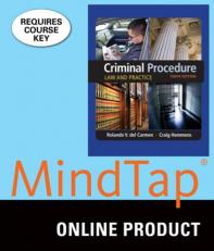 MindTap Criminal Justice for Del Carmen/Hemmens' Criminal Procedure: Law and Practice, 10th Edition, [Instant Access]
