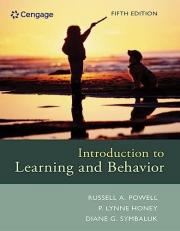 Introduction to Learning and Behavior 5th