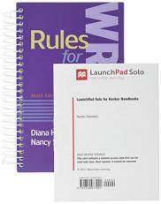 Rules for Writers 9e and LaunchPad Solo for Hacker Handbooks (2-Term Access) with Access