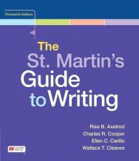 St. Martin's Guide To Writing 13th