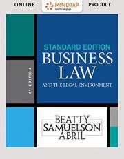 MindTap Business Law, 1 term (6 months) Printed Access Card for Beatty/Samuelson/Abril's Business Law and the Legal Environment, Standard Edition