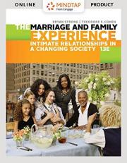 Marriage and Family Experience: Intimate Relationships in a Changing Society - MindTap Access Card 13th