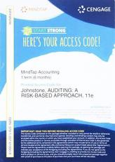 MindTap Accounting, 1 term (6 months) Printed Access Card for Johnstone/Gramling/Rittenberg's Auditing: A Risk Based-Approach, 11th