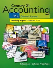 Print Working Papers, Chapters 1-17 for Century 21 Accounting General Journal, 11th Edition