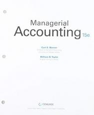 Bundle: Managerial Accounting, Loose-Leaf Version, 15th + CNOWv2, 1 Term Printed Access Card