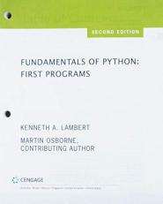 Bundle: Fundamentals of Python: First Programs, Loose-Leaf Version, 2nd + MindTap, 1 Term Printed Access Card