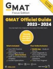 GMAT Official Guide 2023-2024, Focus Edition : Includes Book + Online Question Bank + Digital Flashcards + Mobile App 