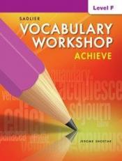 Vocabulary Workshop Achieve Level F Grade 11