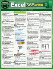 Microsoft Excel 365 Advanced : A QuickStudy Laminated Reference Guide 