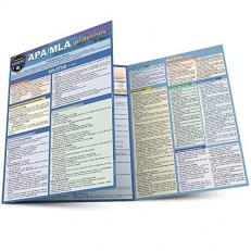 APA/MLA Guidelines - 7th/9th Editions Style Reference for Writing : A QuickStudy Laminated Guide