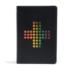 NIV Rainbow Study Bible, Pierced Cross LeatherTouch 