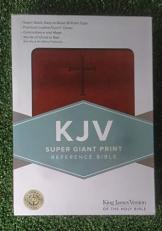 KJV Super Giant Print Reference Bible Brown Leathertouch 