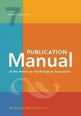 Publication Manual of the American Psychological Association 7th