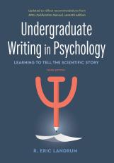 Undergraduate Writing In Psychology 3rd