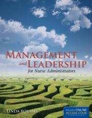 Management and Leadership for Nurse Administrators with Online Access 6th