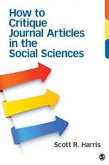 How to Critique Journal Articles in the Social Sciences 