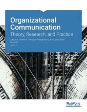 Organizational Communication: Theory, Research, and Practice 