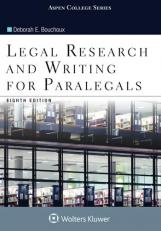 Legal Research and Writing for Paralegals 8th