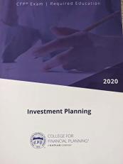 CFP Exam Required Education Investment Planning 2020 